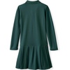 image:imageLands End Girls Long Sleeve Mesh Pleated Polo DressEvergreen