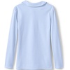 image:imageLands End Girls Long Sleeve Peter Pan Collar Polo ShirtBlue