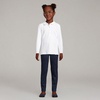 image:imageLands End Girls Long Sleeve Peter Pan Collar Polo ShirtWhite
