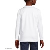 image:imageLands End Girls Long Sleeve Peter Pan Collar Polo ShirtWhite