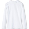 image:imageLands End Girls Long Sleeve Peter Pan Collar Polo ShirtWhite