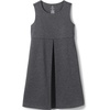 image:imageLands End Girls Ponte Pleat JumperCharcoal Heather