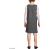 image:imageLands End Girls Ponte Pleat JumperCharcoal Heather