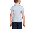 image:imageLands End Girls Short Sleeve Peter Pan Collar Polo ShirtBlue