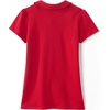 image:imageLands End Girls Short Sleeve Peter Pan Collar Polo ShirtRed