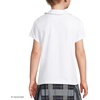 image:imageLands End Girls Short Sleeve Ruffled Peter Pan Collar Knit ShirtWhite