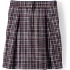image:imageLands End Girls Top of Knee Plaid SkortPlaid Gray HeatherMaroon