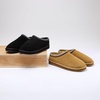 image:imageLands End Hearth Warm Fuzzy Mens Slippers Indoor Outdoor Fur Lined Suede House Slippers for Men Size 7 to 15 Black or Brown House ShoesTanTan