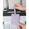 image:imageLands End Luggage Tags 2Pack Travel Bag Tag Lilac  Suitcase IdentifierLilac