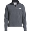 image:imageLands End Mens Anyweather Fleece Quarter Zip PulloverDark Charcoal Heather