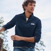 image:imageLands End Mens Anyweather Fleece Quarter Zip PulloverRadiant Navy