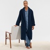 image:imageLands End Mens Calf Length Terry RobeRadiant Navy
