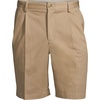 image:imageLands End Mens Comfort Waist Pleated 9 No Iron Chino ShortsKhaki