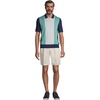 image:imageLands End Mens Comfort Waist Pleated 9 No Iron Chino ShortsLight Stone