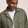 image:imageLands End Mens Denim Utility Shirt JacketRiver Stone Green