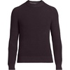 image:imageLands End Mens Drifter Cotton Crewneck SweaterBlack Currant