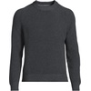image:imageLands End Mens Drifter Cotton Crewneck SweaterDark Charcoal Heather