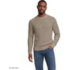 image:imageLands End Mens Drifter Cotton Crewneck SweaterLight Sandstone Heather