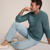 image:imageLands End Mens Drifter Cotton Crewneck SweaterTourmaline