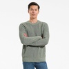 image:imageLands End Mens Drifter Cotton Crewneck SweaterWashed Olive Marl