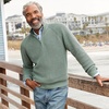 image:imageLands End Mens Drifter Quarter Zip SweaterEucalyptus