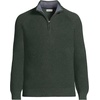 image:imageLands End Mens Drifter Quarter Zip SweaterHunter Green Heather