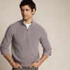 image:imageLands End Mens Drifter Quarter Zip SweaterLight Bark Heather