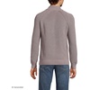 image:imageLands End Mens Drifter Quarter Zip SweaterLight Bark Heather