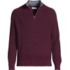 image:imageLands End Mens Drifter Quarter Zip SweaterLush Burgundy