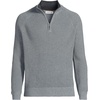 image:imageLands End Mens Drifter Quarter Zip SweaterPewter Heather