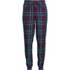 image:imageLands End Mens Flannel Jogger Pajama PantsNavy Multi Plaid