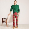 image:imageLands End Mens Flannel Pajama PantsCompass RedEmerald Plaid