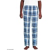 image:imageLands End Mens Flannel Pajama PantsMuted Cobalt Blue Plaid