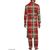 image:imageLands End Mens Flannel Sleepwear RobeCompass RedEmerald Plaid