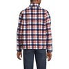image:imageLands End Mens Full Zip Sherpa Fleece JacketNavyBourbon Plaid