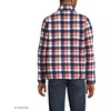 image:imageLands End Mens Full Zip Sherpa Fleece JacketNavyBourbon Plaid