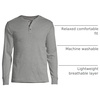 image:imageLands End Mens Knit Rib HenleyPewter Heather