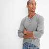 image:imageLands End Mens Knit Rib HenleyPewter Heather