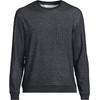 image:imageLands End Mens Long Sleeve Brush Back CrewDark Charcoal Heather