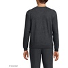 image:imageLands End Mens Long Sleeve Brush Back CrewDark Charcoal Heather