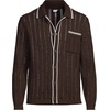 image:imageLands End Mens Long Sleeve Button Through Summer Polo CardiganRich Coffee