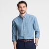image:imageLands End Mens Long Sleeve Chambray ShirtLight Indigo Chambray