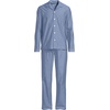 image:imageLands End Mens Long Sleeve Essential Pajama SetSlate Blue Chambray