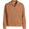image:imageLands End Mens Long Sleeve Fine Gauge Cotton Full Zip Chore CoatButter Brown