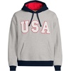 image:imageLands End Mens Long Sleeve Serious Sweats Oversized HoodieUsaGray Heather