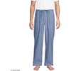 image:imageLands End Mens Poplin Pajama PantsSlate Blue Chambray