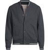 image:imageLands End Mens Serious Sweats BomberDark Charcoal Heather