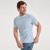 image:imageLands End Mens Short Sleeve AmericanGrown Supima Cotton TeeLight Pool Blue Heather