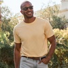 image:imageLands End Mens Short Sleeve AmericanGrown Supima Cotton TeePale Sunbeam Yellow