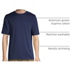image:imageLands End Mens Short Sleeve AmericanGrown Supima Cotton TeeRadiant Navy